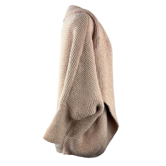 Barefoot Dreams CozyChic Chevron Ribbed Cardigan Misty Rose Shawl S/M Small Med - Picture 4 of 14